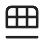 Table Insert Down SVG Icon